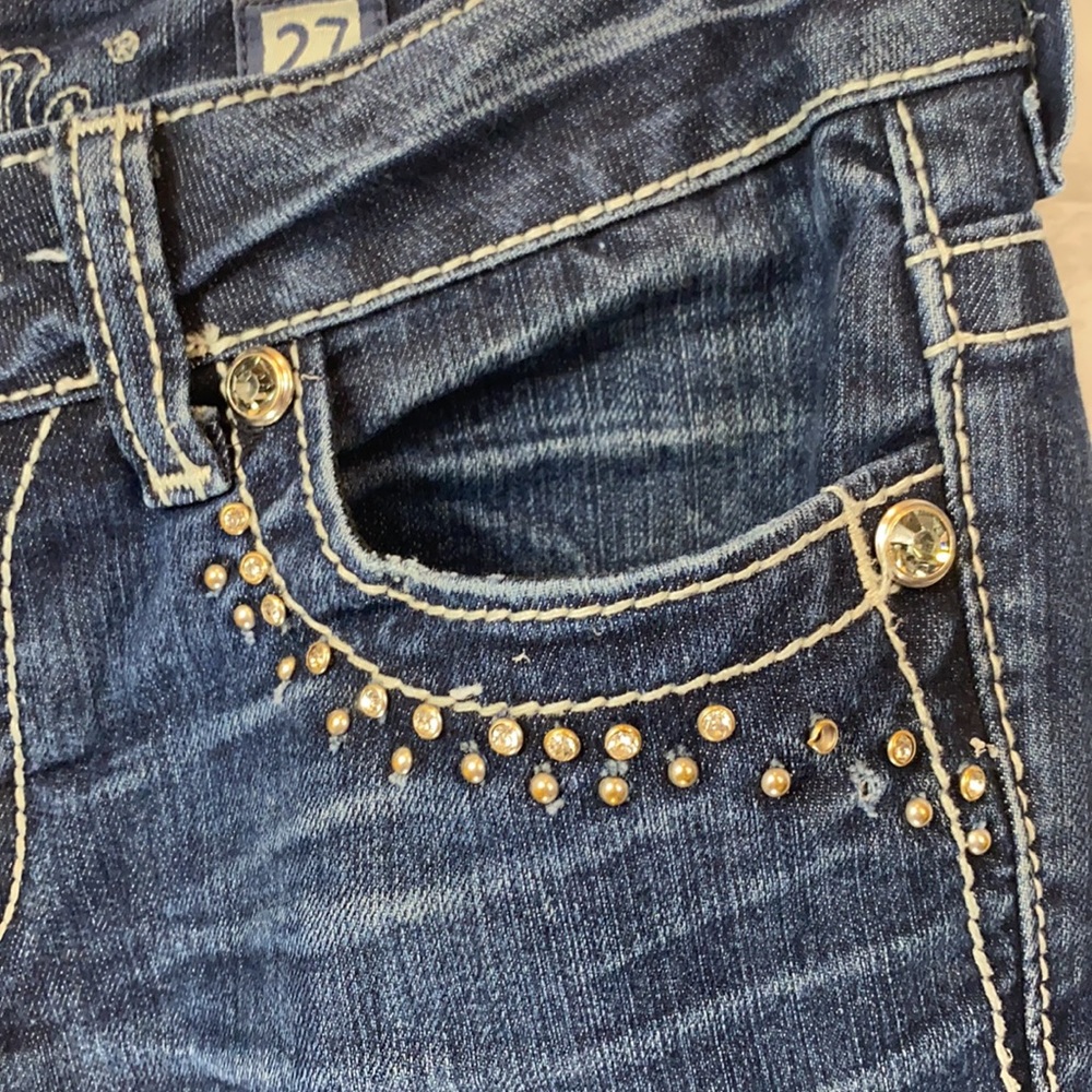 Miss me embellished boot jeans size 27 - Picture 5 of 16